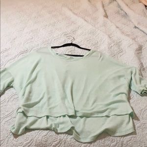 Mint open back sweater